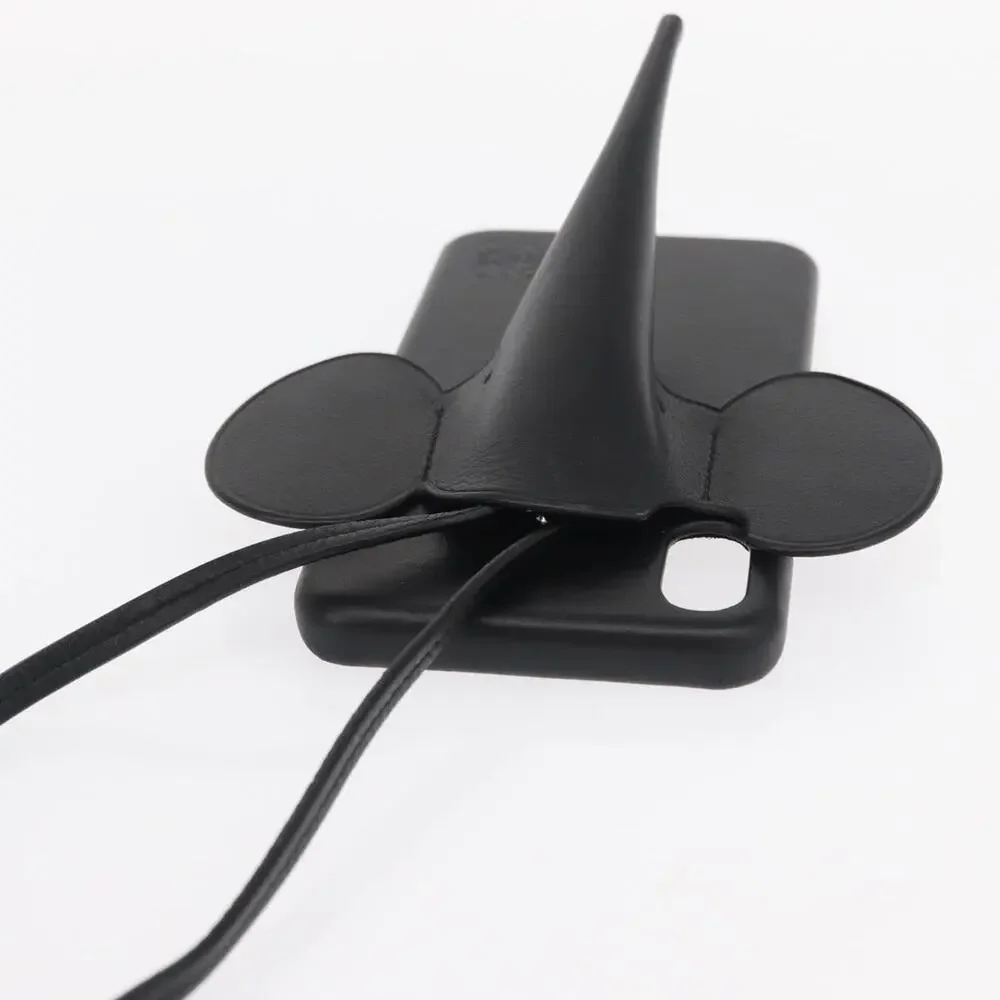 Loewe Leather Iphone Case Black